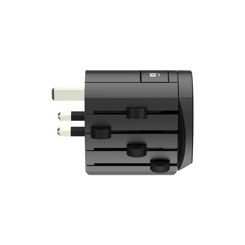 Image secondaire de Adaptateur voyage 4 USB A ALPHA Universel Noir Skross