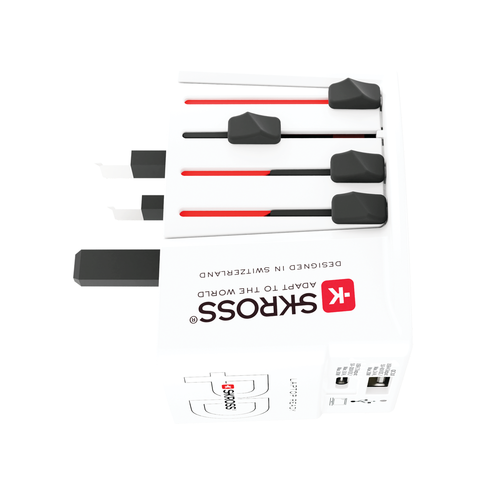 Image secondaire de Adaptateur voyage USB A + USB C MUV Universel Blanc Skross