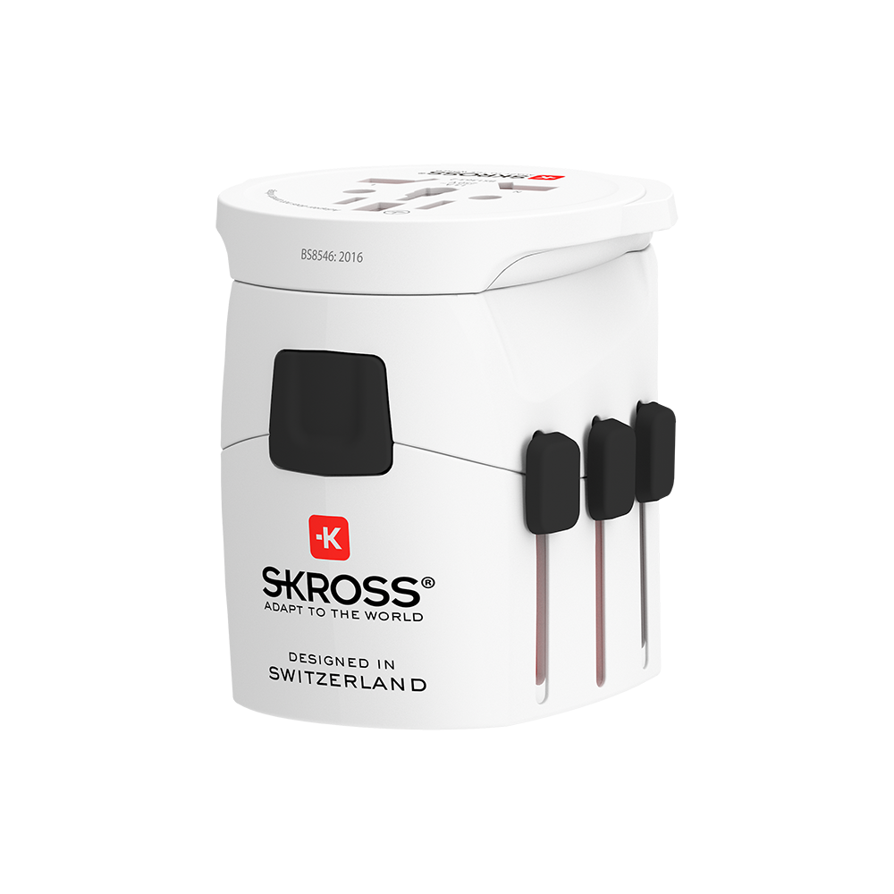 Adaptateur voyage PRO LIGHT WORLD Universel Blanc Skross