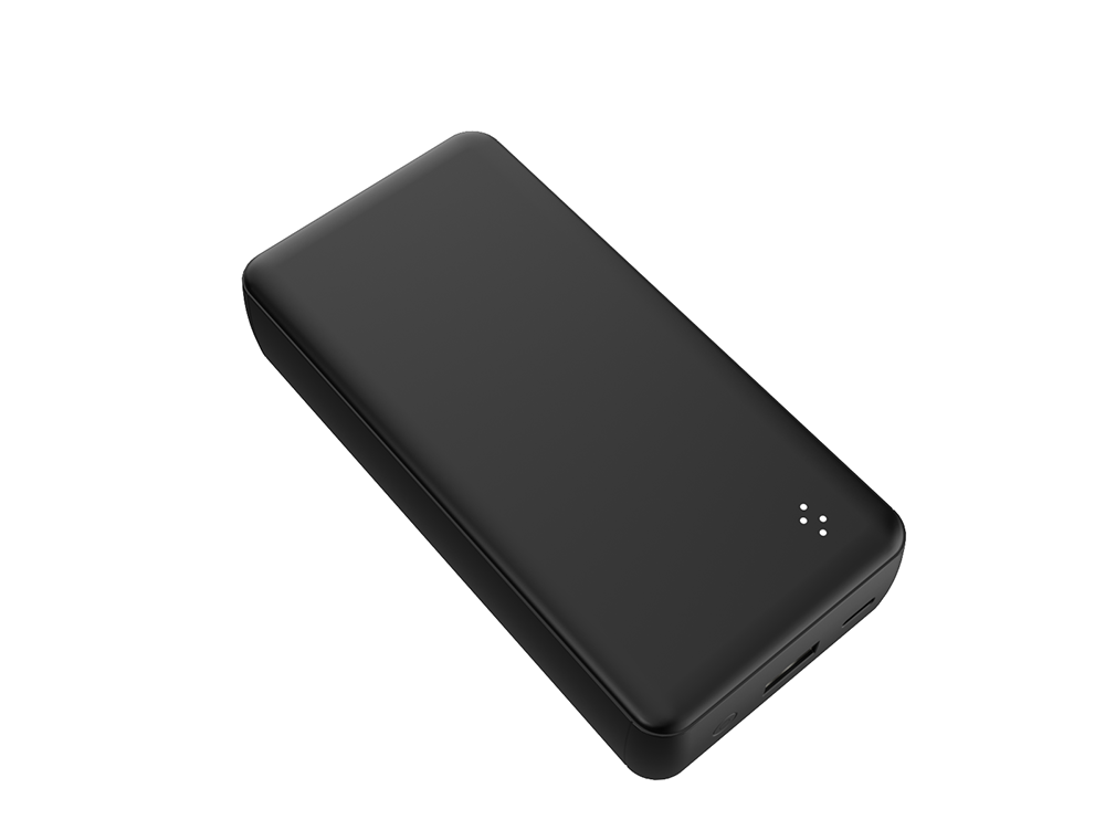 Powerbank 20000mAh 2 ports USB A+C Noir WOW
