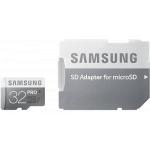 Carte mémoire Samsung micro SD Pro avec adaptateur SD de 32 Go