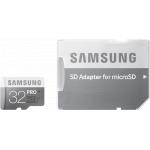 Carte mémoire micro SD Pro Samsung 32Go avec adaptateur SD