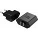 Kit Chargeur 2 USB A 2.4+1A + Câble USB A / microUSB 1m Noir