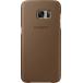 Coque rigide en cuir marron Samsung EF-VG935LD pour Galaxy S7 Edge G935
