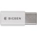 Adaptateur Micro USB vers USB C Blanc Bigben