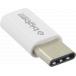 Adaptateur Micro USB vers USB C Blanc Bigben