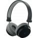 Casque Bluetooth noir et gris pliable