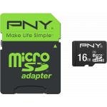 Carte mémoire micro SD 16 Go PNY avec adaptateur SD