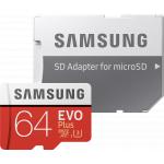Carte microSD EvoPlus 64Go + adapt. SD Samsung