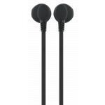 Jack 3.5mm Earphones with flat Cable Black Bigben