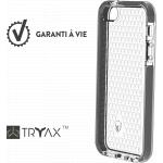 Coque renforc&eacute;e iPhone 5 / 5S / SE LIFE 3m Transparente Contour Gris + Garantie &agrave; vie