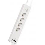 Power strip Smart 4 sockets + 4 USB A WiFi Polyco - Voice control Alexa, Google Home Konyks