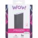 Batterie de secours 8000 mAh Slim Argent Sid&eacute;ral WOW