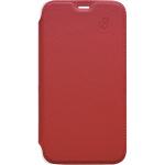 Folio iPhone XS Max Premium dos Crystal Cuir Rouge