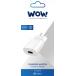 Chargeur maison USB A 2.1A Blanc - WOW