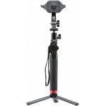 Perche Selfie X-Stick Bluetooth&reg; pour Smarphone compatible X Link + D&eacute;clencheur photo &agrave; distance Noir