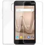 Transparent protection pack with case and screen protector for Wiko Lenny 5