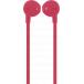Ecouteurs Jack 3.5mm Câble plat Bouton Rose