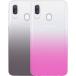 Pack de 2 Coques Samsung Galaxy A40 Souples d&eacute;grad&eacute;es Noire + Rose