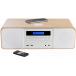 Bluetooth® Micro chaine 50W FM CD/MP3/USB + 15W Wireless Charge Wood