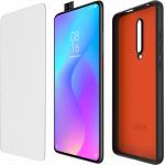 Pack Xiaomi Mi 9T / Mi 9T Pro Coque Noire intérieur Orange + Verre trempé Made For Xiaomi