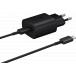Kit Chargeur USB C 25W + Câble USB C / USB C 1m Noir