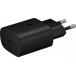 Kit Chargeur USB C 25W + Câble USB C / USB C 1m Noir
