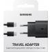 Kit Chargeur USB C 25W + Câble USB C / USB C 1m Noir