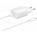 Kit Chargeur USB C 25W + Câble USB C / USB C 1m Blanc