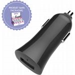 2.1A USB A Car Charger Black - Bulk product for BOX WOW