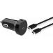 Kit Chargeur Voiture USB C 18W + Câble USB C / USB C 1.2m Noir