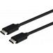 Kit Chargeur Voiture USB C 18W + Câble USB C / USB C 1.2m Noir