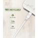 Câble Eco-conçu USB C / USB C 3A 1.2m PD 60W Blanc