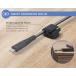 Kit Chargeur Voiture USB A 2.4A + Câble Ultra-Renforcé USB A / Lightning 1.2m Gris + Garantie à vie