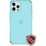 Coque renforc&eacute;e iPhone 12 Pro Max Spectrum Clear 3m Transparente Bleu Clair