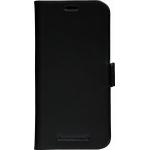 Folio Coque Magnétique iPhone 12 / 12 Pro Lynge Cuir Fonction Stand Noir