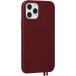 Coque iPhone 12 Pro Max Elysée Cuir Bordeaux