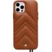 Coque iPhone 12 / 12 Pro Louvre Cuir Cognac