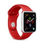2-Pack Apple Watch 38-40-41mm Straps Icon Silicone 138 to 205mm S/M + M/L Red