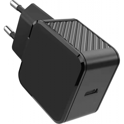 Chargeur maison USB C PD 25W Ultra-rapide Noir Bigben