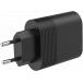 Chargeur USB A + USB C 32W (12+20W) Power Delivery Noir