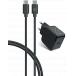 Kit Chargeur USB C 25W + Câble USB C / USB C 1.2m Noir