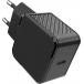 Kit Chargeur USB C 25W + Câble USB C / USB C 1.2m Noir