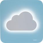 Bluetooth® Speaker Neon Luminous + Night light Blue Cloud M