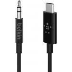 Câble USB C/Jack 3.5mm Rockstar™ 0,9m Noir Belkin