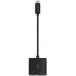 Adaptateur Multiports USB C 60W PD vers USB C + HDMI™ Ultra HD Noir
