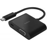 Adaptateur USB C vers VGA 60W Power Delivery Noir Belkin