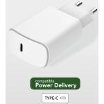 Chargeur maison USB C PD 25W Power Delivery Recyclable Blanc Just Green