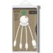 C&acirc;ble 3 en 1 Octopus Ecoresponsable USB A/micro USB & USB C & Lightning 0,1m Blanc Xoopar