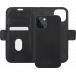 Folio Coque Magnétique iPhone 13 Lynge Cuir Fonction Stand Noir
